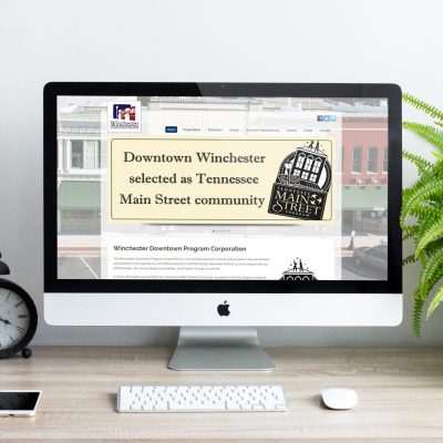 Winchester Downtown Program Website Mockup